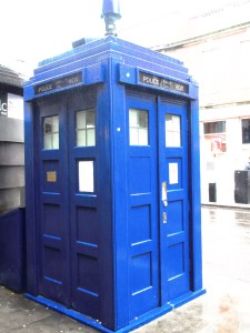 I saw Doctor Who's T.A.R.D.I.S. - wooooo