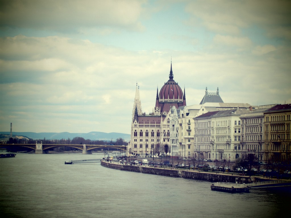 Hungary's Parliament Buildings overlooking the Danube River