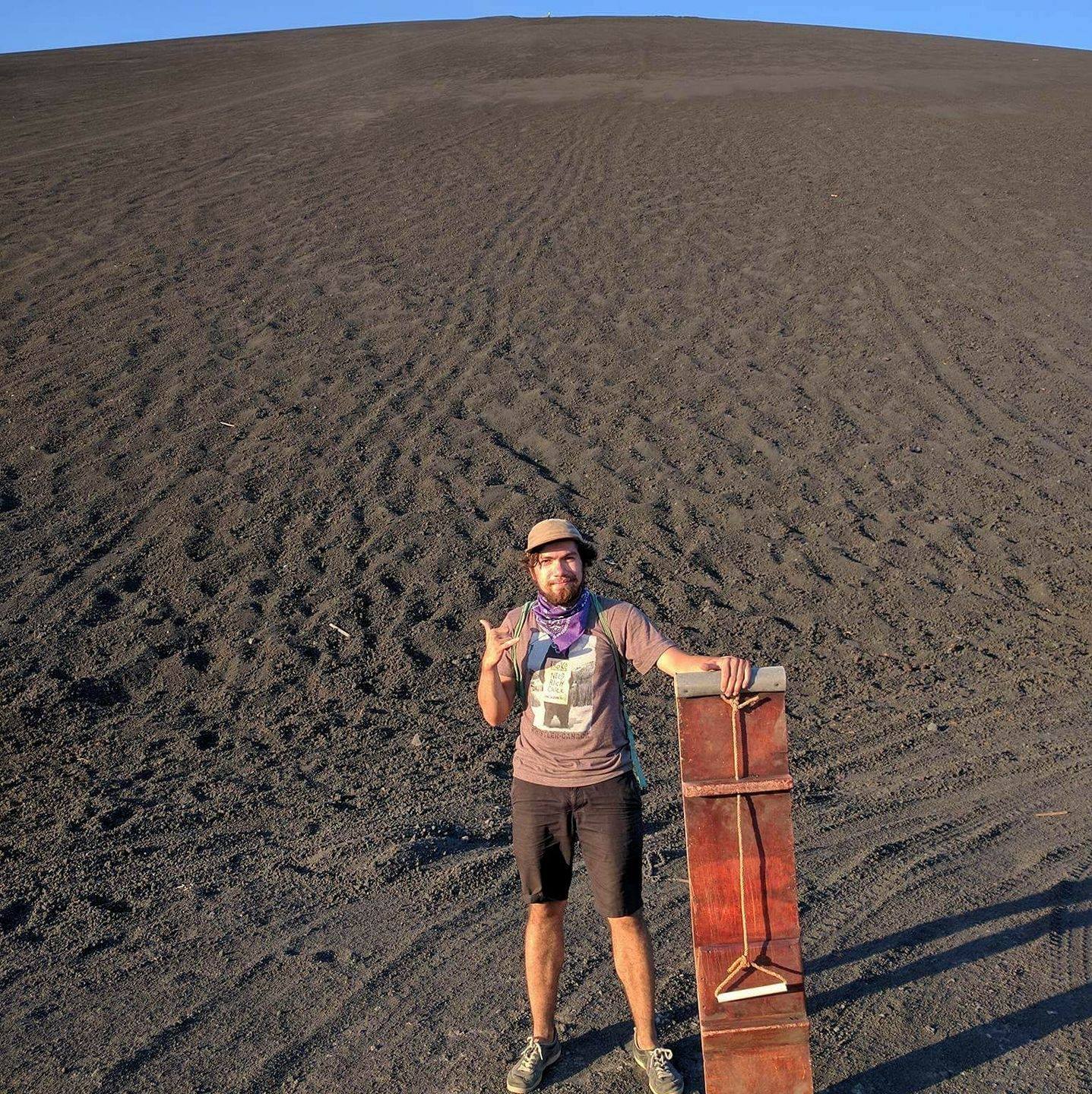 Volcano boarding outside of Leon